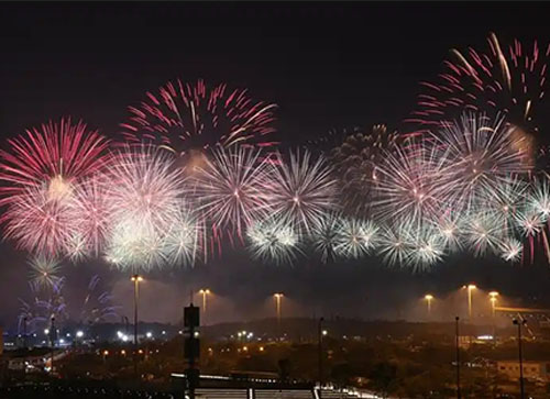 大方县焰火晚会